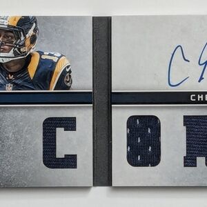 2013 Panini Playbook Chris Givens Auto Rookie Patch Booklet /99 Rams RC #20